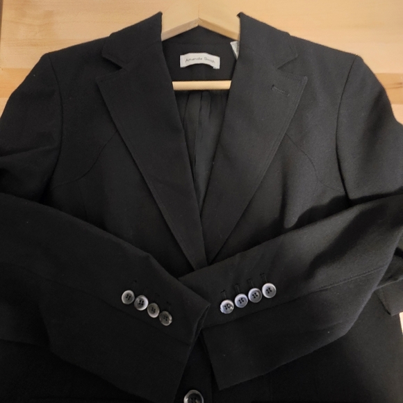 Amanda Smith Women's Size 6 Black Blazer Rn 13711 - Picture 8 of 9